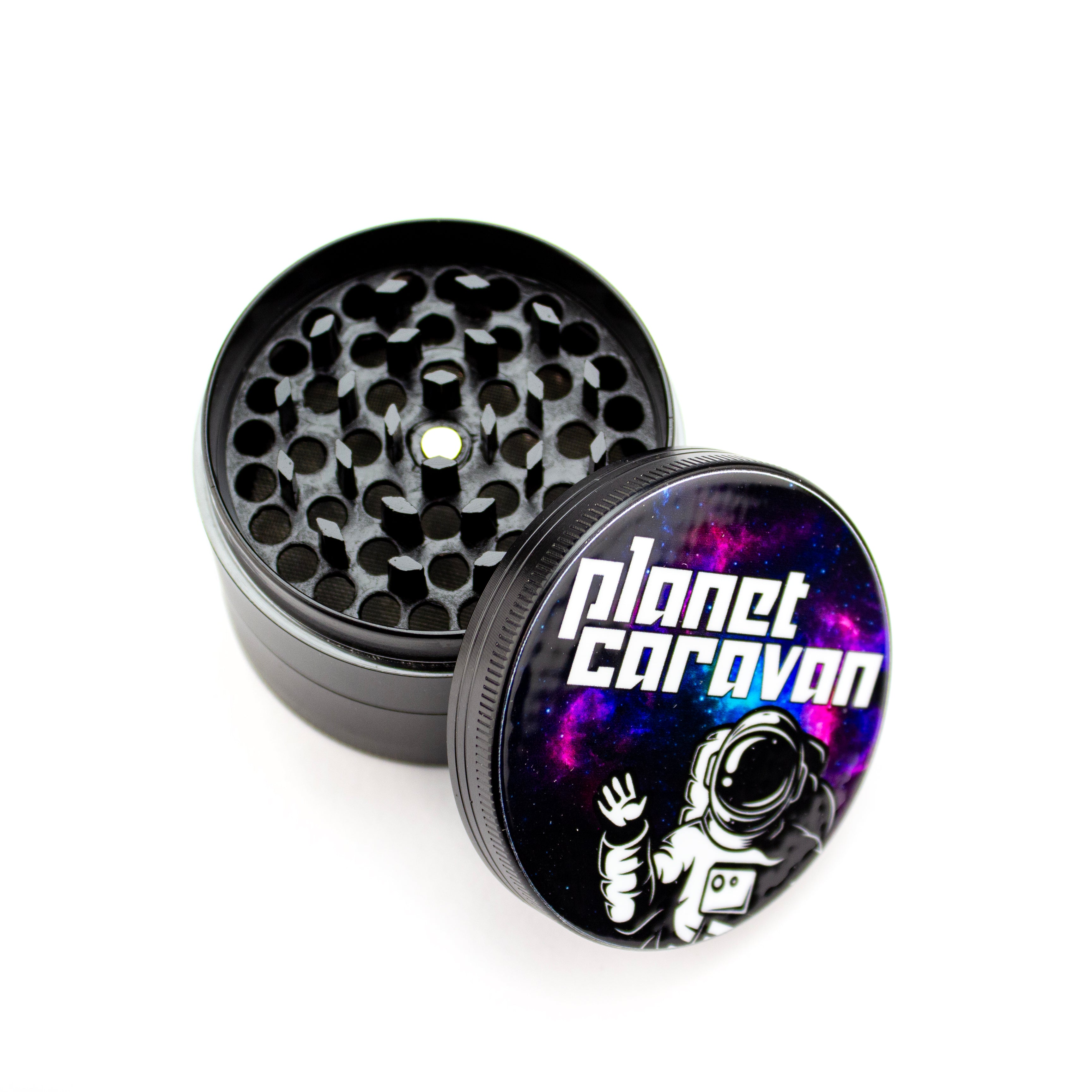 Planet Caravan 4pc Black Waving Astronaut PC Grinder - Planet Caravan